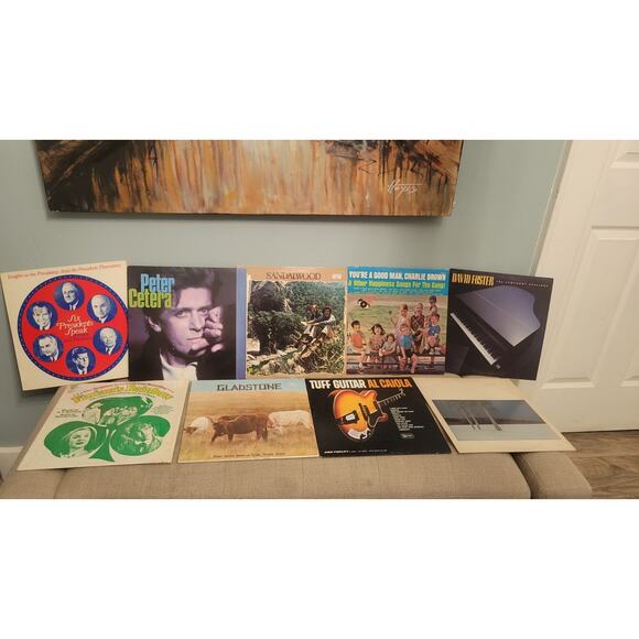 Lot of 11 Vintage Vinyl Records LPs – Peter Cetera, David Foster, Charlie Brown, - Picture 1 of 4